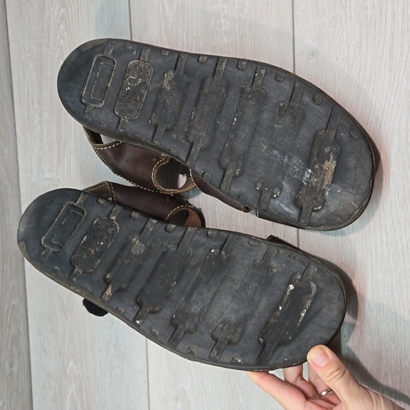 Vintage Doc Dr.Martens Mens Leather Fisher Chunky Tractor Sandals shoes sz US13 - Picture 12 of 14